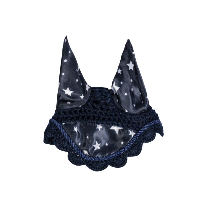 Bonnet anti-mouches pour la tête de cheval HKM Hobby Horsing marine stars