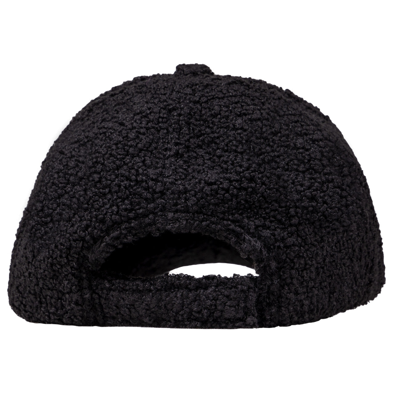 Casquette en tissu bouclette QHP Avelie noire