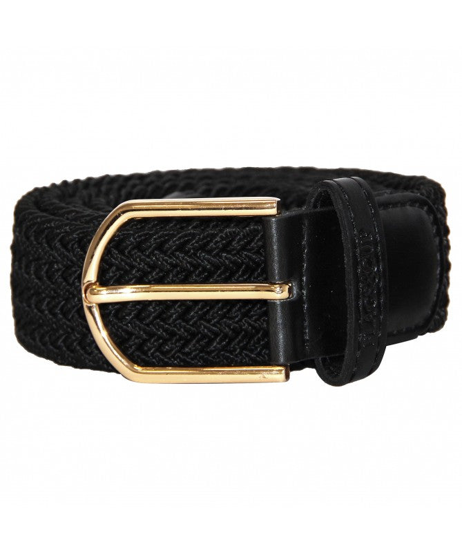 Ceinture élastique Flags and Cup Sonora noir boucle or