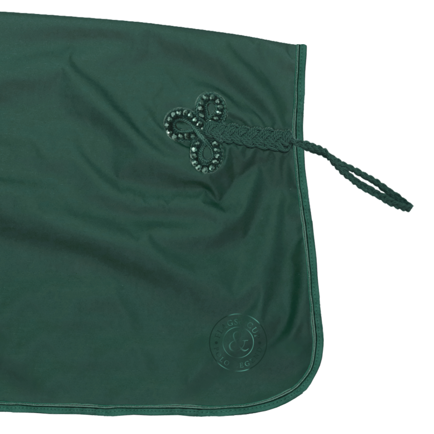 Couvre-reins imperméable doublé polaire Flags and Cup Jamsa vert foncé