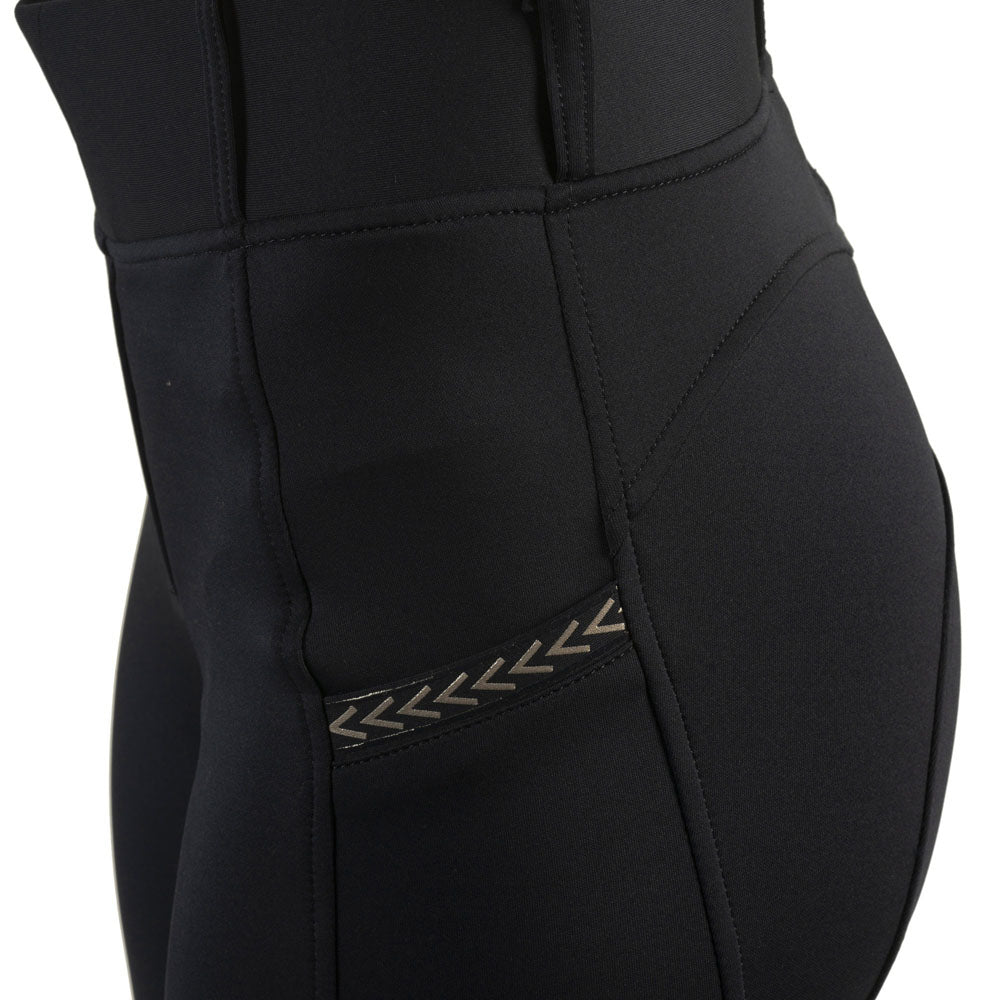 Legging d'équitation pour fille de 8 à 16 ans Flags and Cup Skala marine