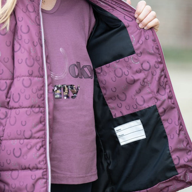 Manteau long pour petites cavalières de 3 à 14 ans HKM Alva