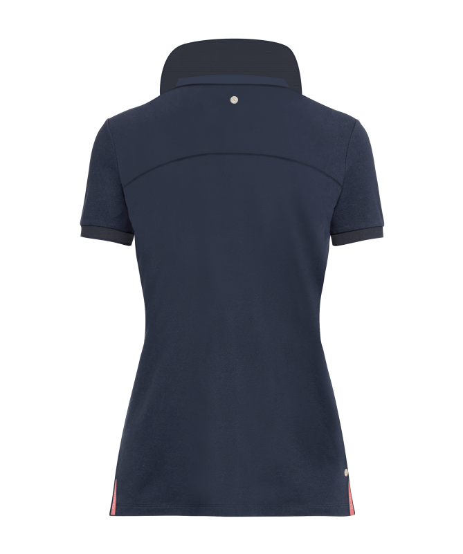 Polo à manches courtes pour filles de 6 à 14 ans Flags and Cup Rosalia marine