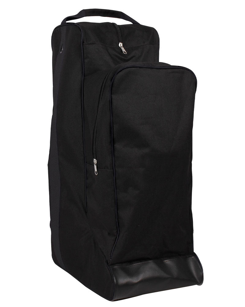 Sac à bottes avec compartiment avant pour casque d'équitation QHP noir