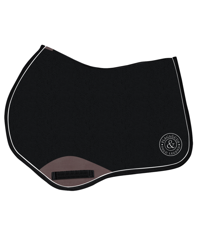 Tapis de selle pour chevaux Flags and Cup Socorro noir