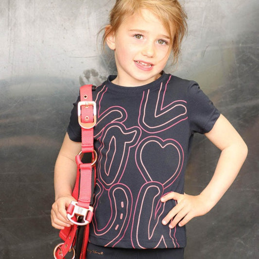 Tee-shirt à manches courtes pour filles de 8 à 14 ans Harry's Horse Loulou Azilal
