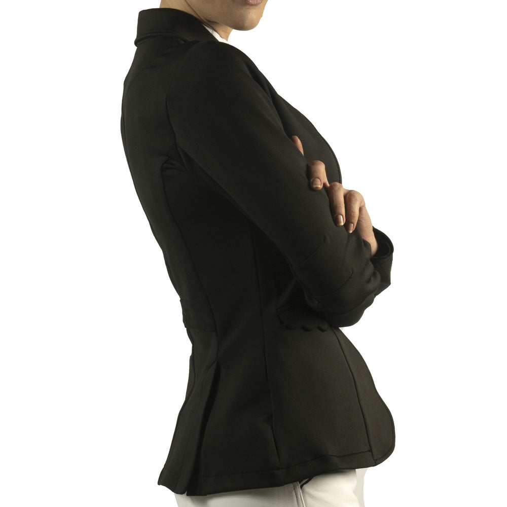Veste de concours pour filles de 4 à 16 ans Flags and Cup Plorina noire