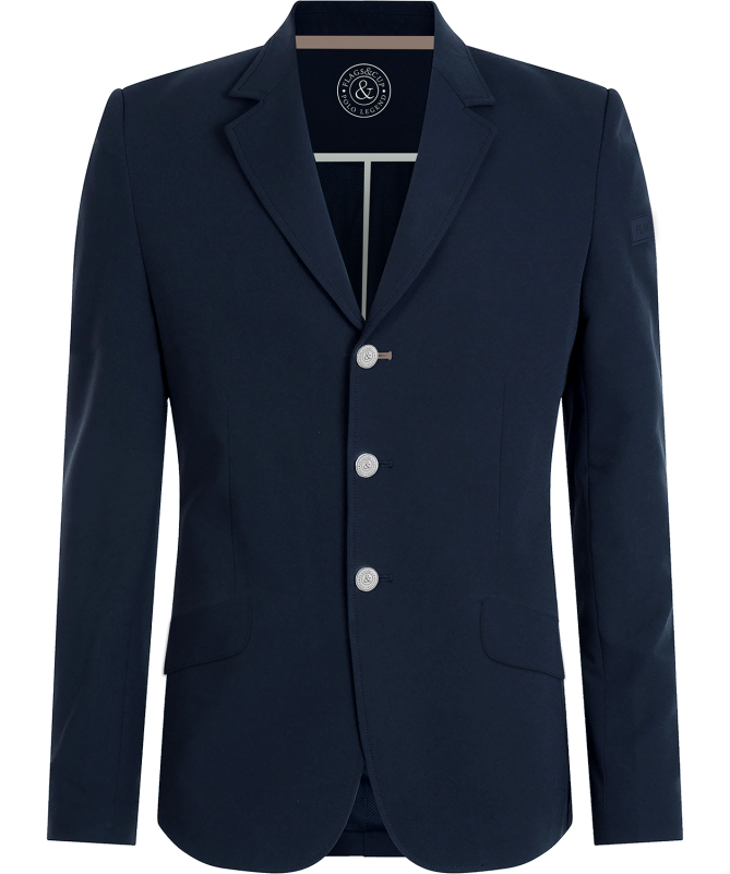 Veste de concours pour cavaliers de 10 à 16 ans Flags and Cup Reno marine