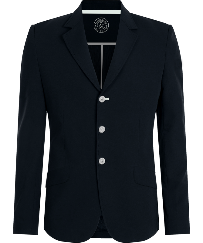 Veste de concours pour cavaliers de 10 à 16 ans Flags and Cup Reno noir