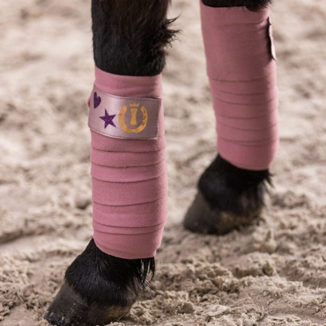 Bandes polaires pour poneys Imperial Riding Cosmic Sparkle rose