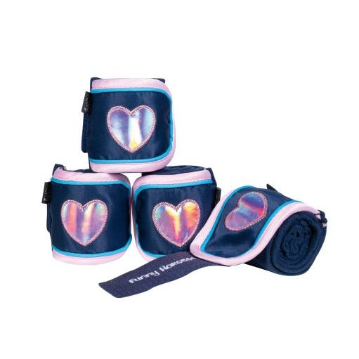 Bandes polaires pour shetlands et poneys HKM Funny Horses Hearts