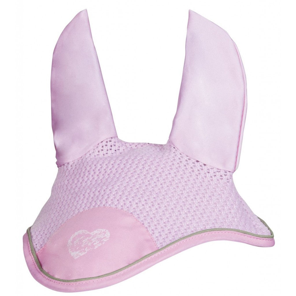 Bonnet anti-mouches pour shetlands, poneys et chevaux HKM Horse Spirit rose