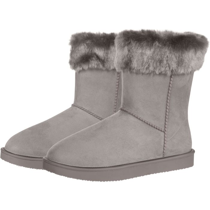 Boots imperméables et doublées de fourrure synthétique pour femmes HKM Davos II taupe