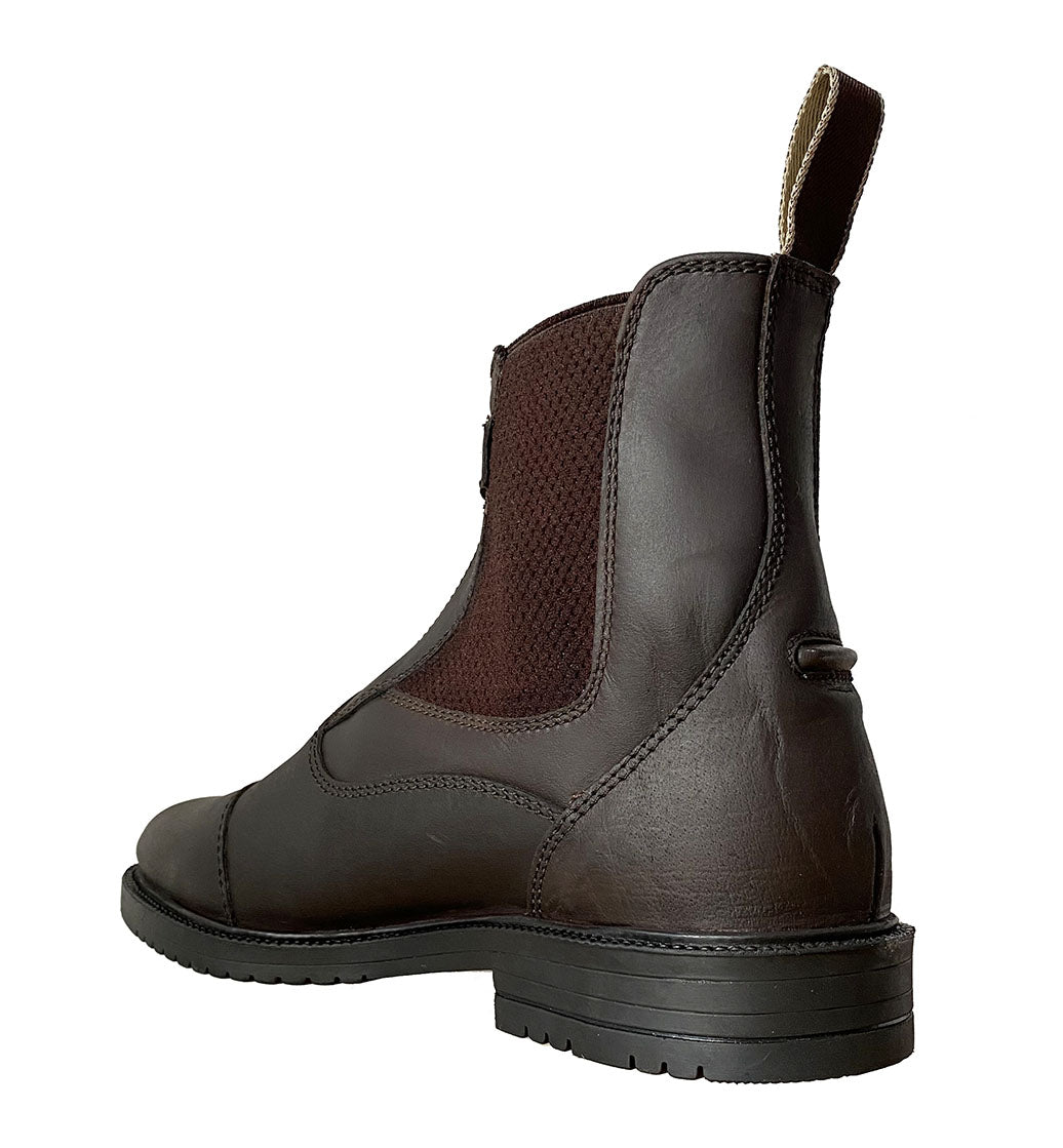 Arrière de la boots en taille enfant et adulte Privilège Equitation Campo marron