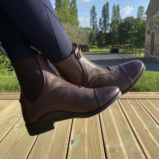 Boots Privilège Equitation Napoli marron portées
