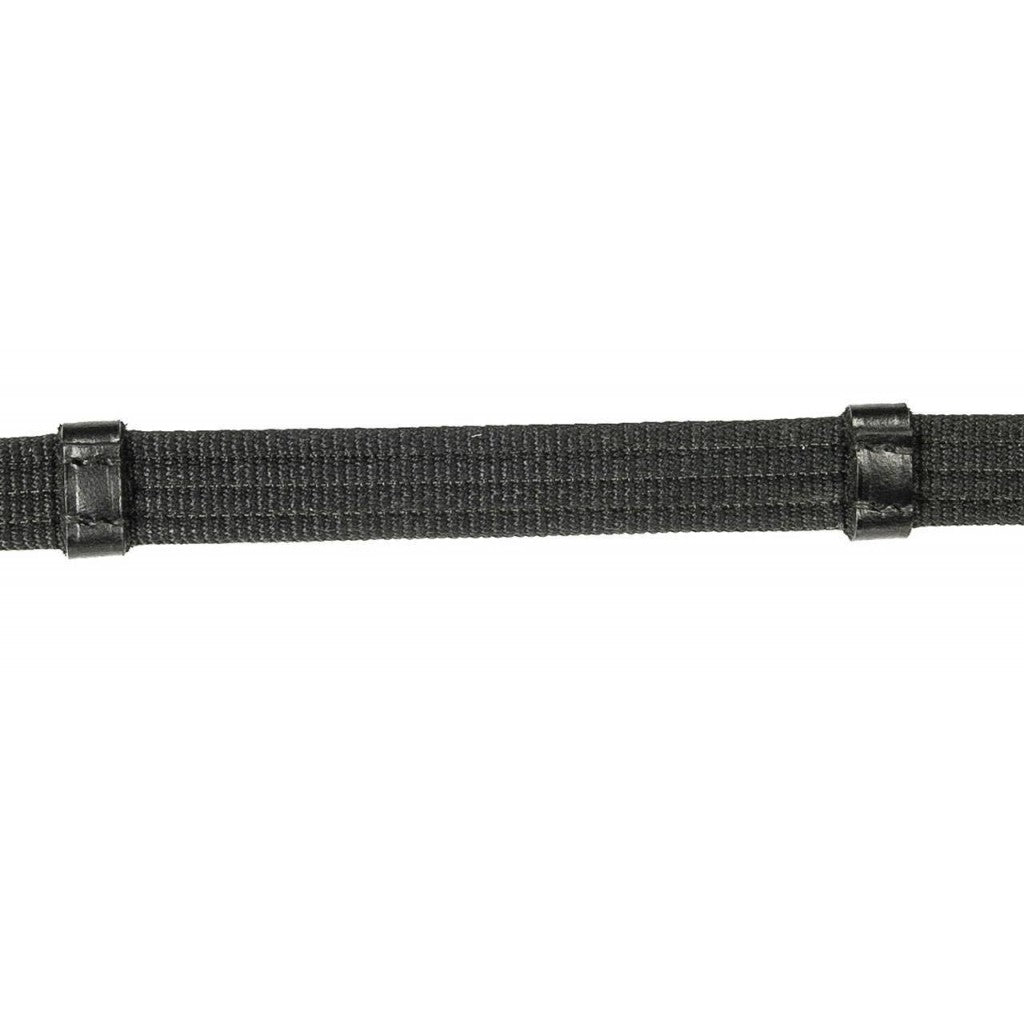 Rênes du bridon en cuir de vachette pour shetlands, poneys et chevaux HKM Lou noir