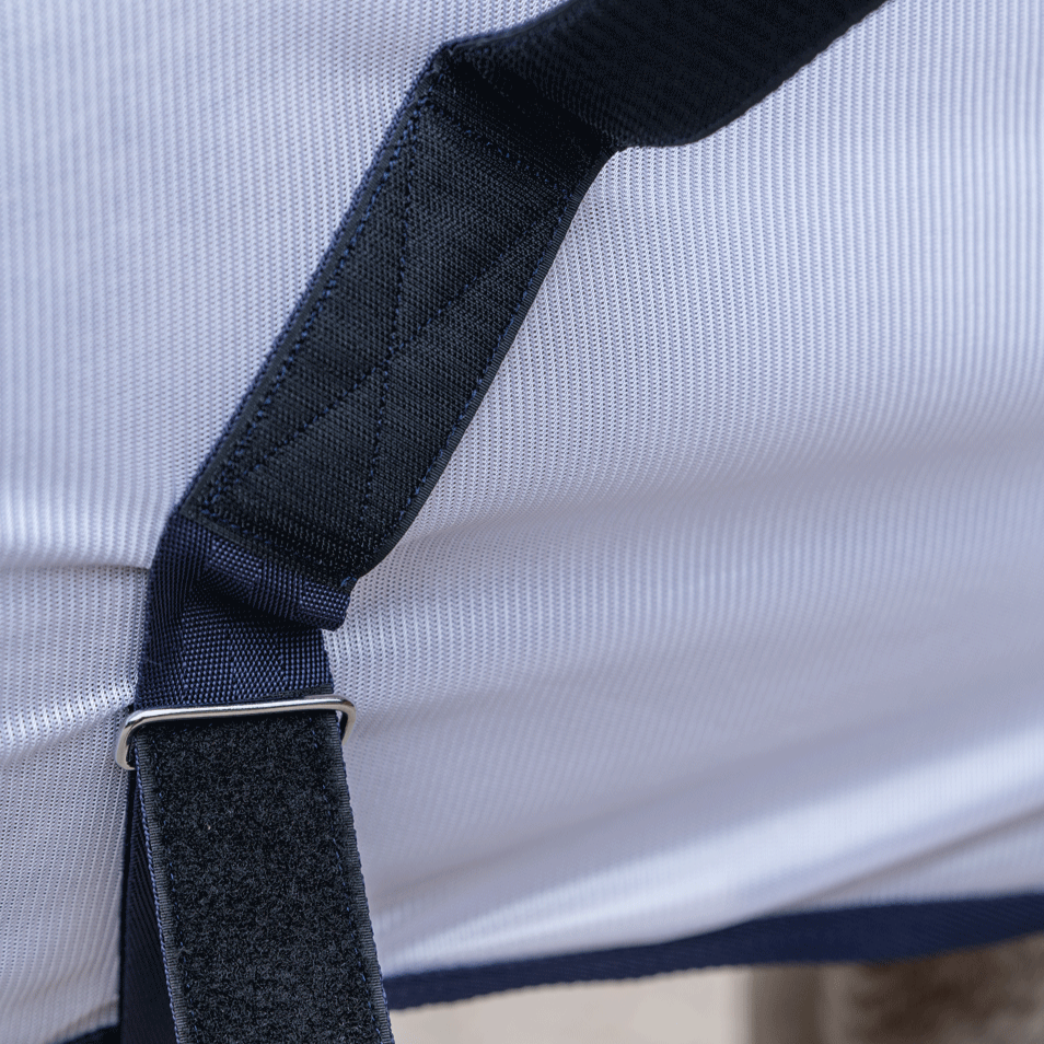 Chemise anti-mouches pour poneys et chevaux HKM Bloomsbury blanc