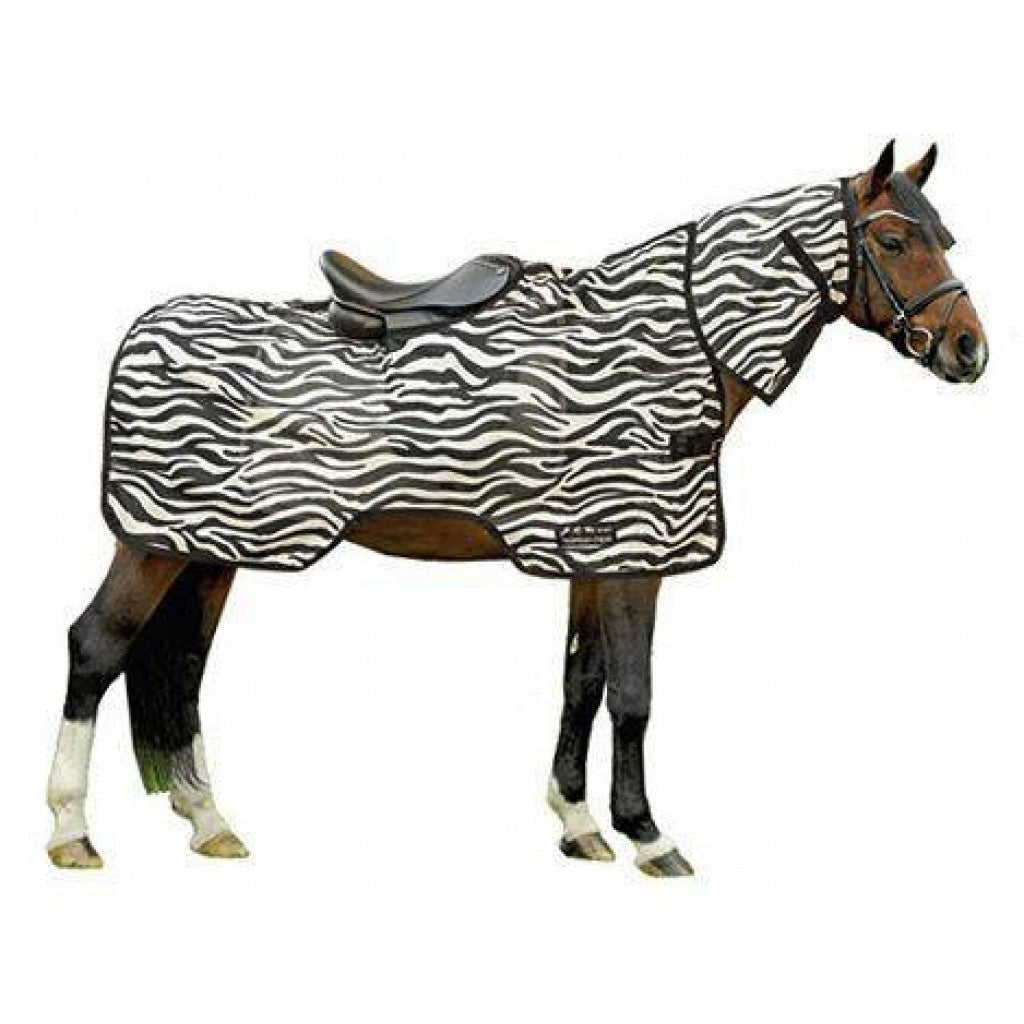 Chemise de travail anti-mouches pour shetlands, poneys et chevaux HKM Zebra