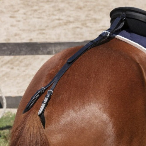 Croupière réglable pour shetlands, poneys et chevaux Norton Club noire