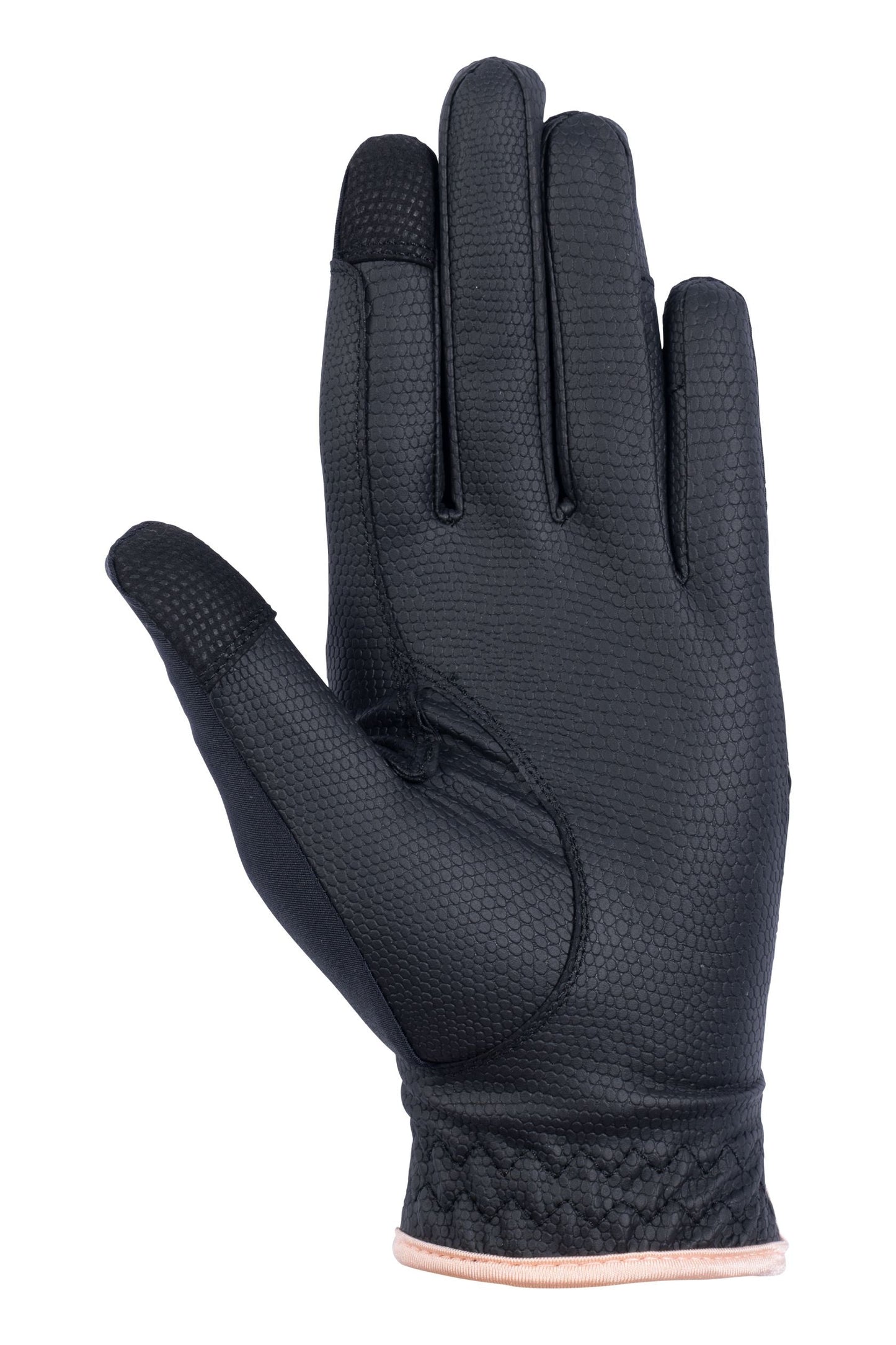 Gants d'équitation pour cavalières du XS au XXL HKM Rosegold Glamour noir