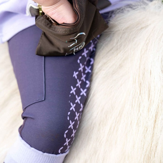Chaussettes hautes d'équitation pour femmes HKM Lavender Bay – En Selle  Prunelle
