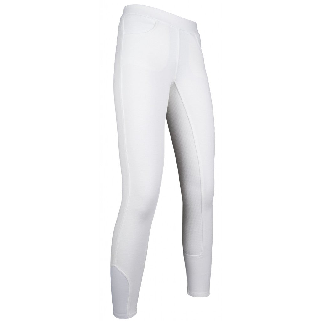 Legging d'équitation pour enfant HKM Yvi blanc