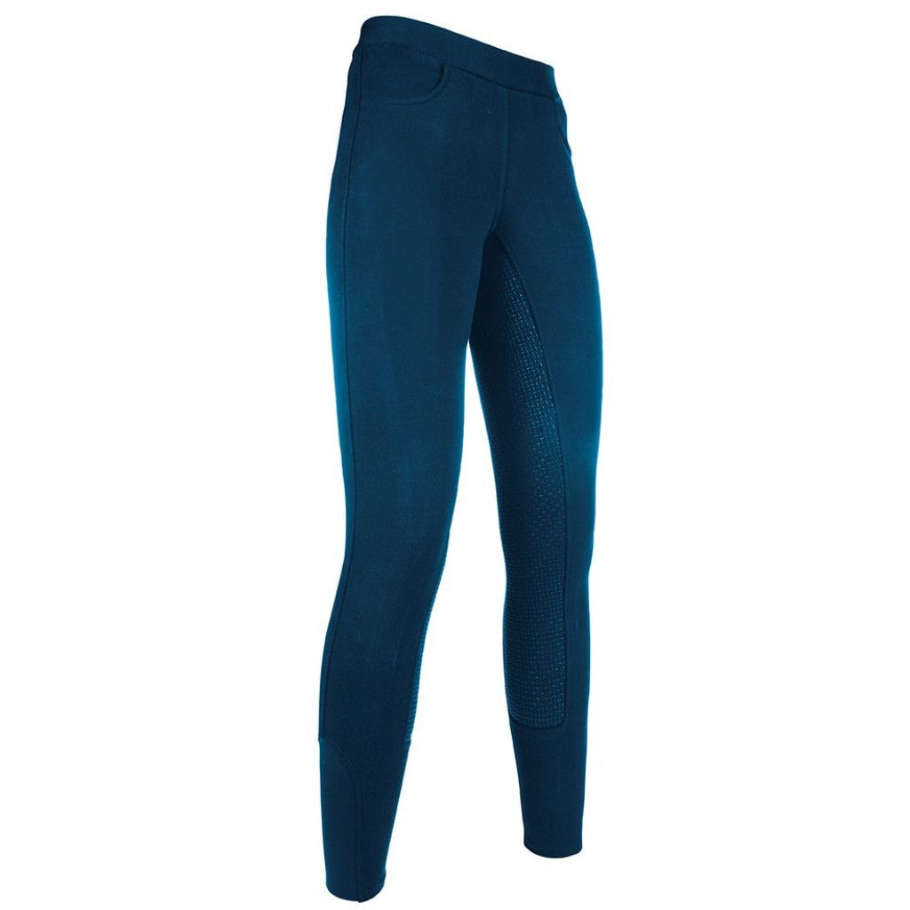 Legging d'équitation pour enfant HKM Yvi marine
