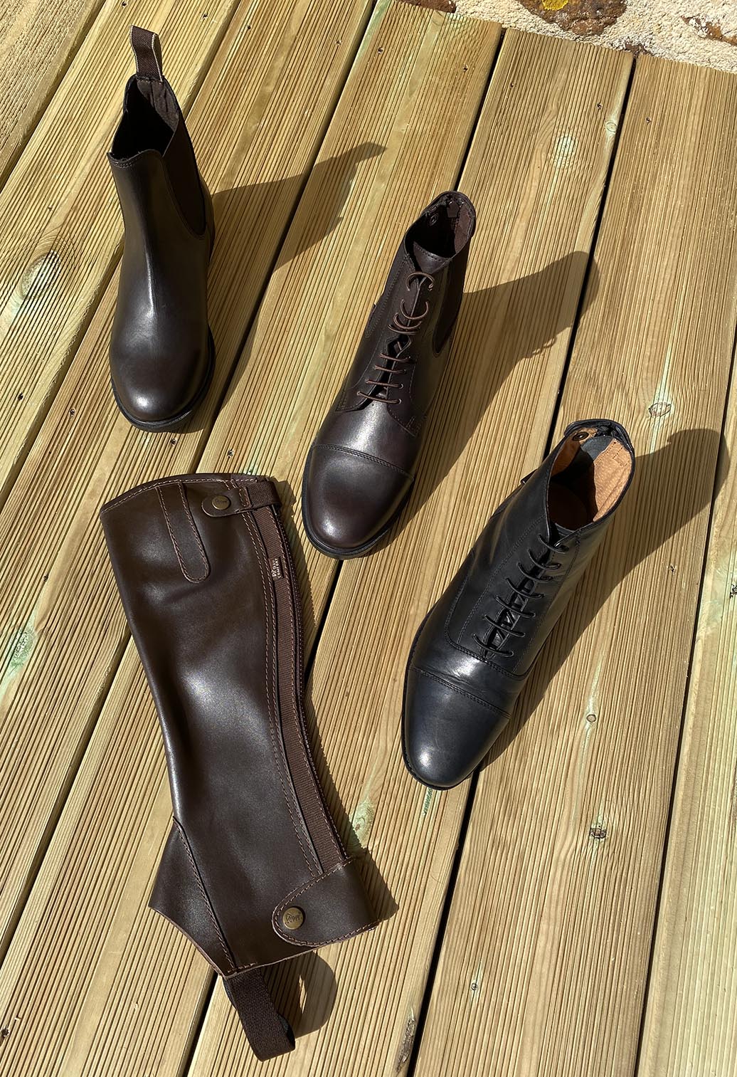 Mini-chaps d'équitation en taille enfant et adulte Canter Roma à porter avec les boots Verona, Roma et Tivoli