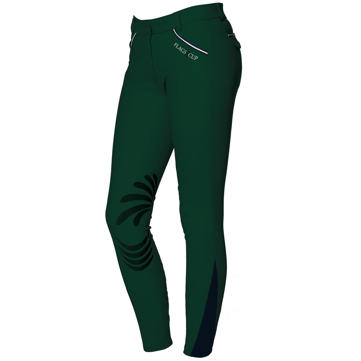 Pantalon d'équitation enfant Flags&Cup Cayenne vert