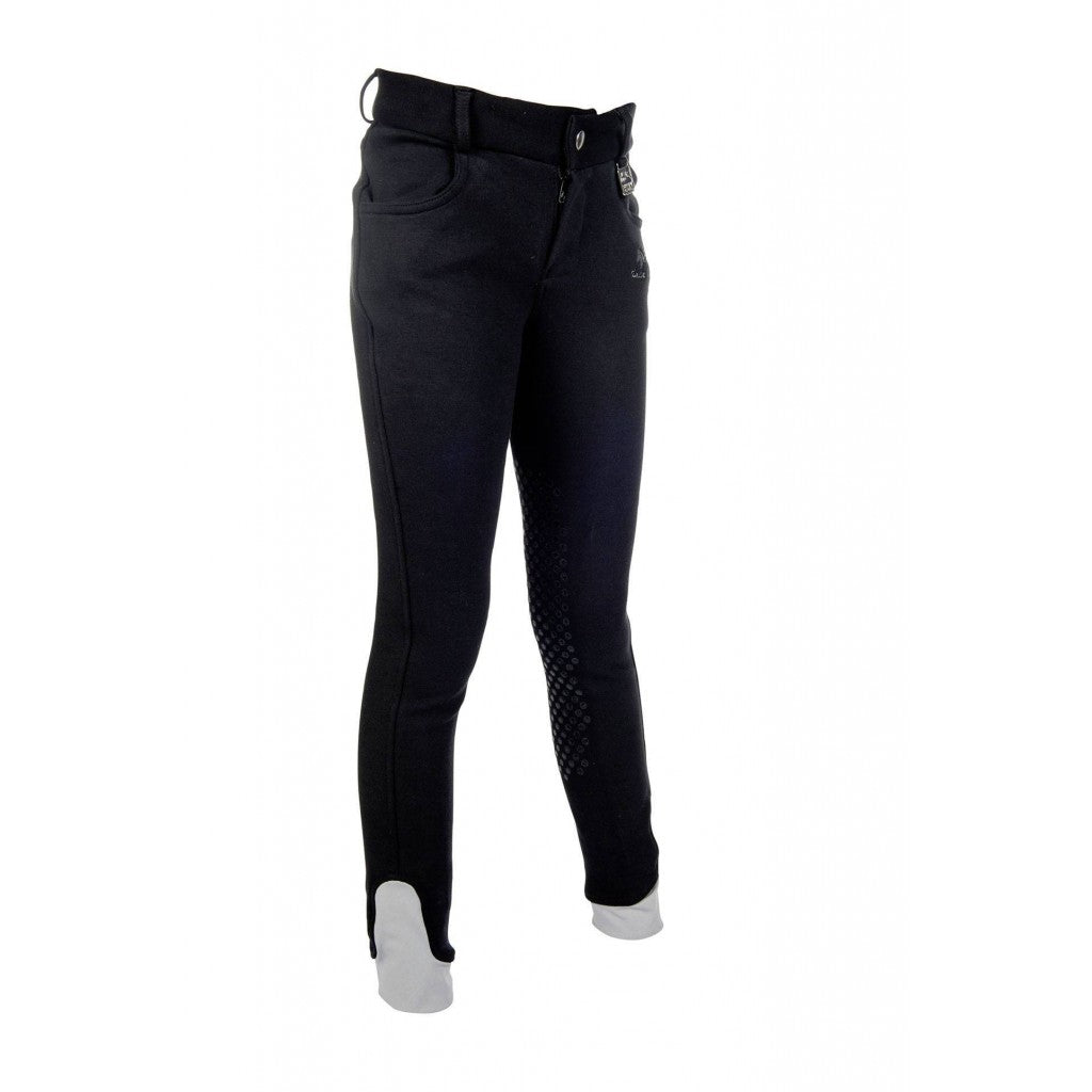 Pantalon d'équitation pour enfant HKM Kids Easy noir