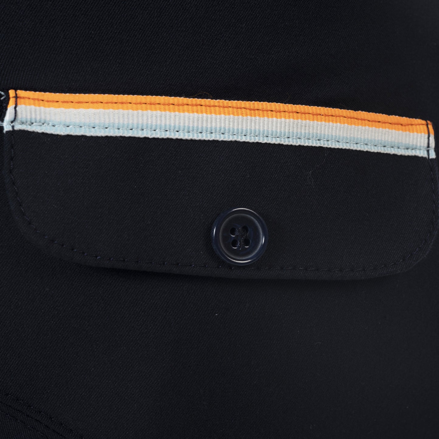 Pantalon d'équitation pour garçons de 8 à 16 ans Flags and Cup marine détail galon