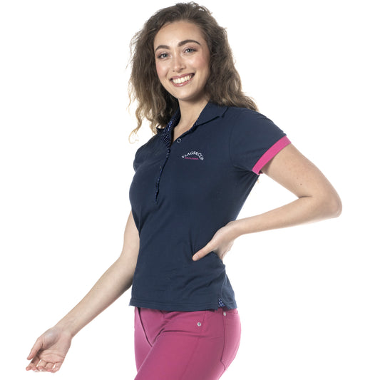 Polo pour filles de 4 à 14 ans Flags and Cup Catamarca marine