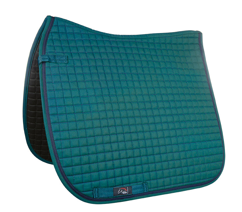 Tapis de selle pour poneys et chevaux HKM Charly vert canard