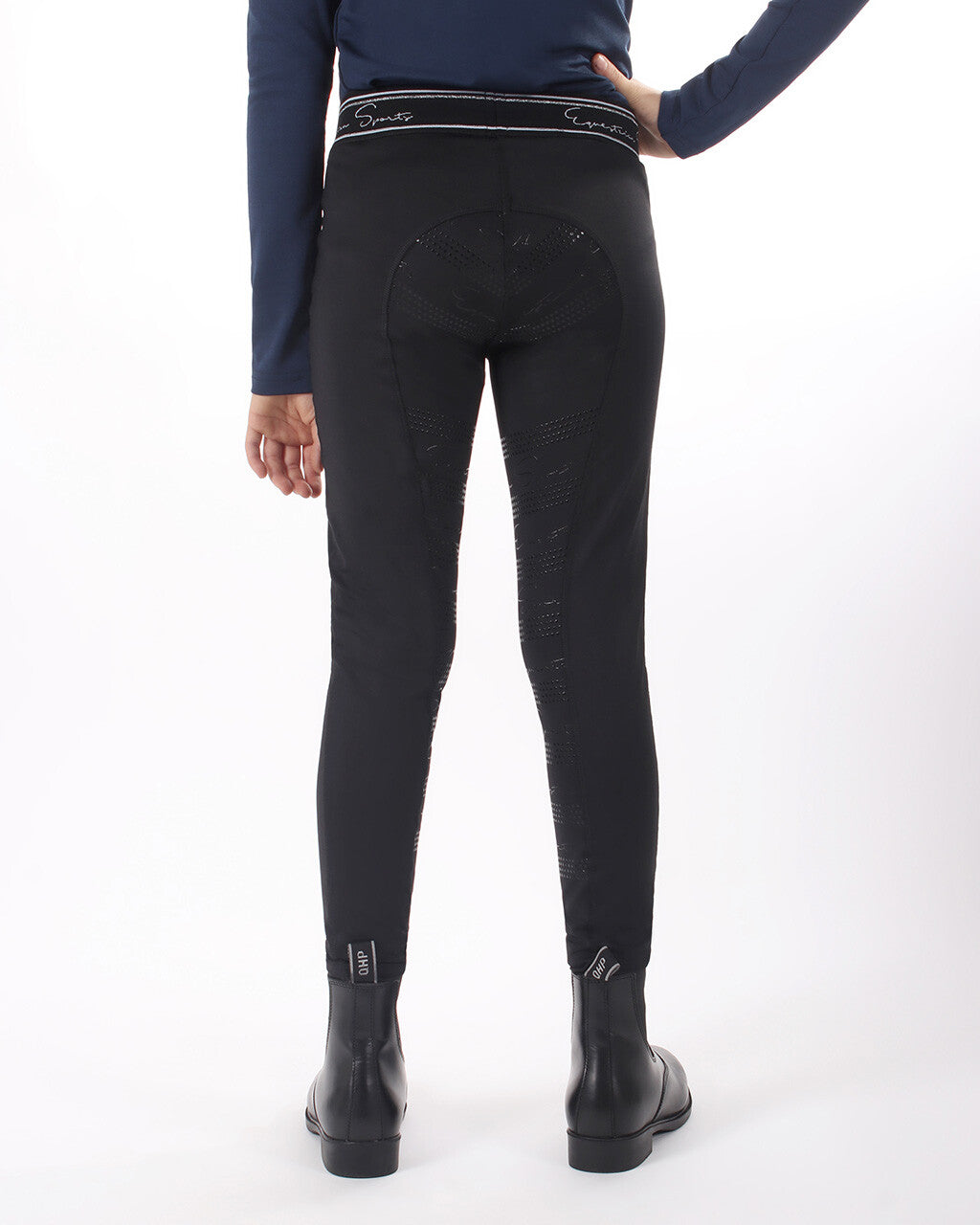 Legging d'équitation QHP Eden full grip