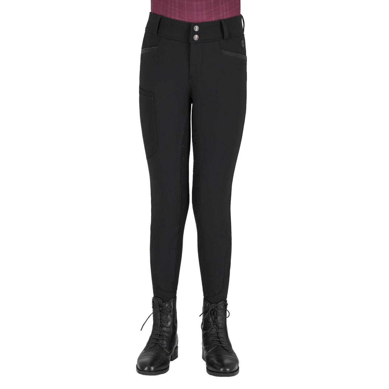 Pantalon d'équitation QHP Zahra Jr full grip
