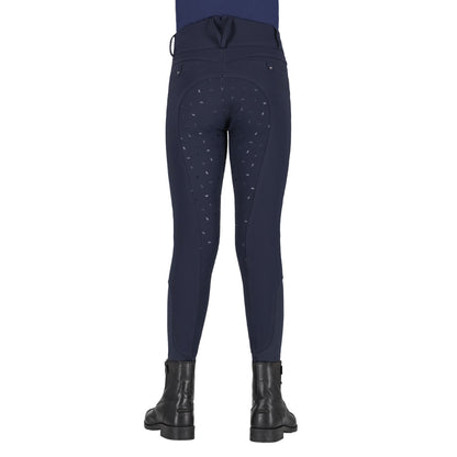 Pantalon d'équitation QHP Lymee softshell Junior full grip