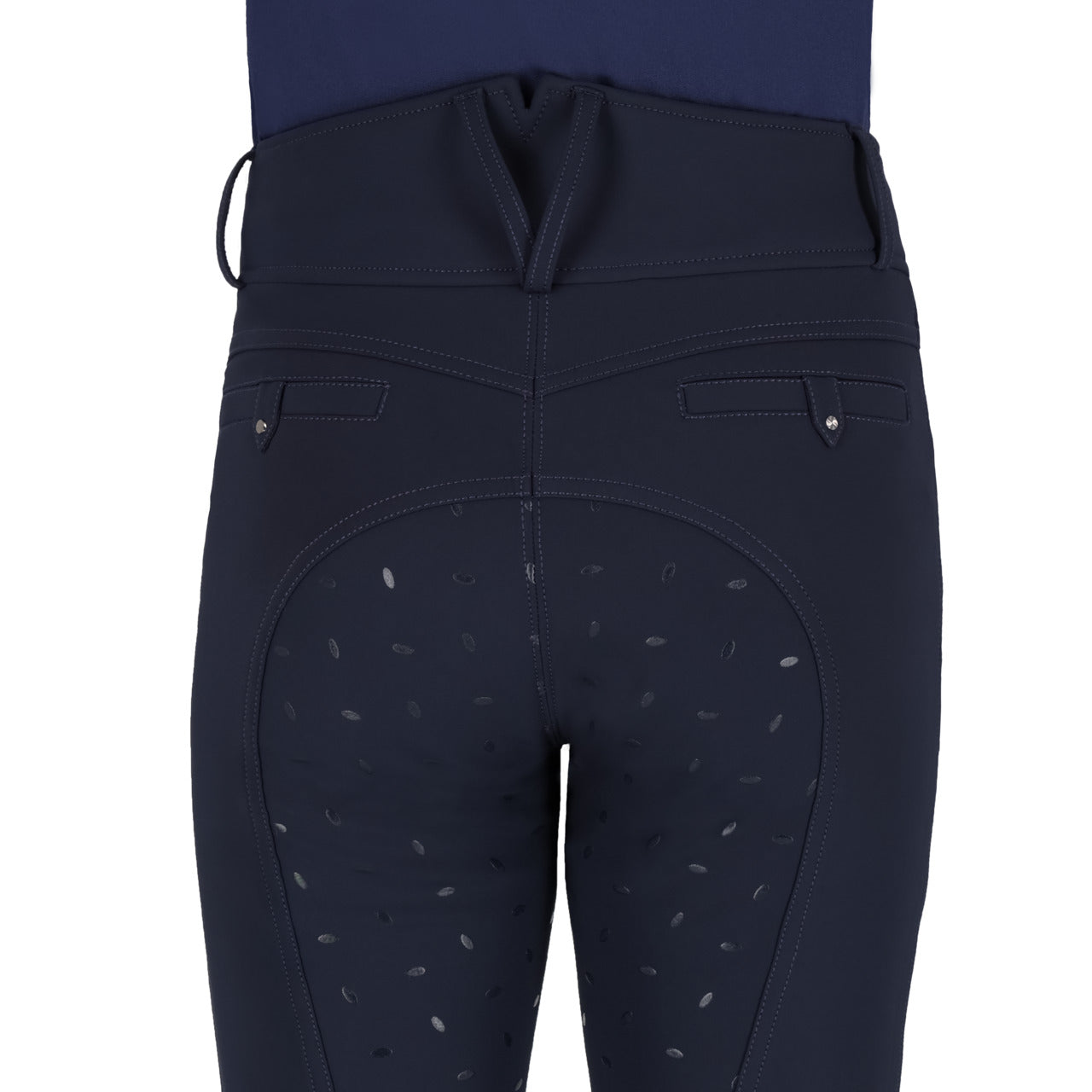 Pantalon d'équitation QHP Lymee softshell Junior full grip