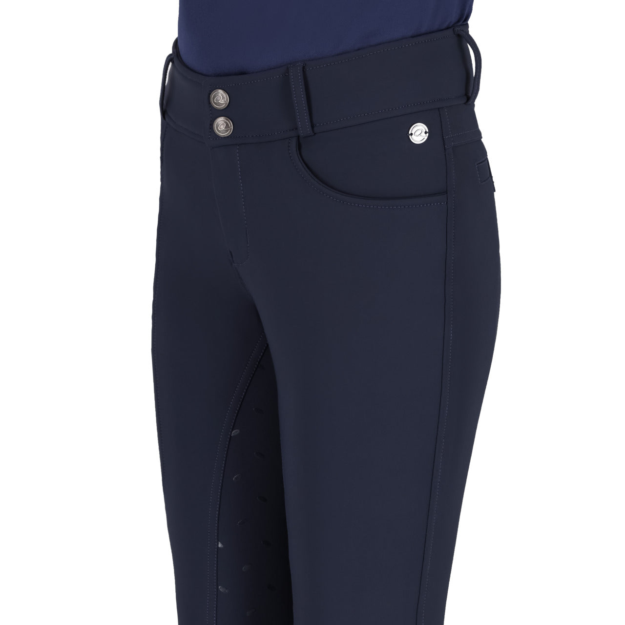 Pantalon d'équitation QHP Lymee softshell Junior full grip