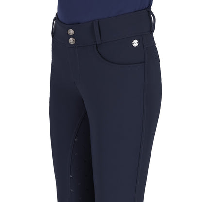 Pantalon d'équitation QHP Lymee softshell Junior full grip