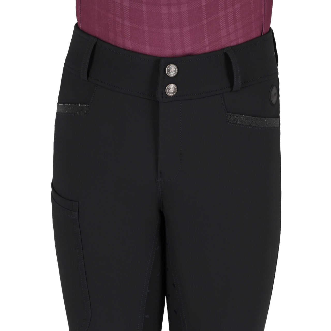 Pantalon d'équitation QHP Zahra Jr full grip