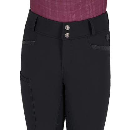 Pantalon d'équitation QHP Zahra Jr full grip
