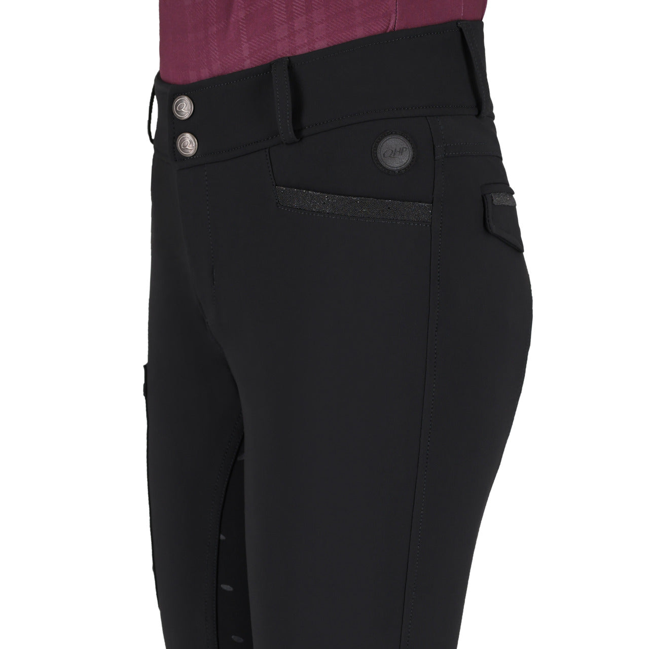 Pantalon d'équitation QHP Zahra Jr full grip