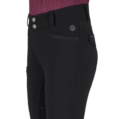 Pantalon d'équitation QHP Zahra Jr full grip