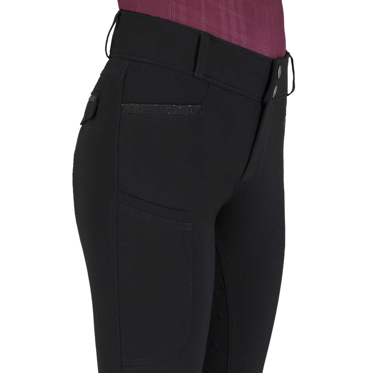 Pantalon d'équitation QHP Zahra Jr full grip
