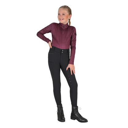 Pantalon d'équitation QHP Zahra Jr full grip