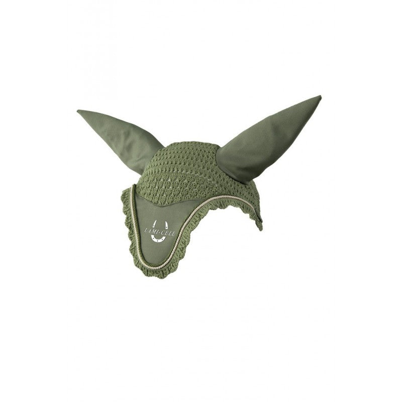 Bonnet anti-mouches pour chevaux Lami-Cell LC olive