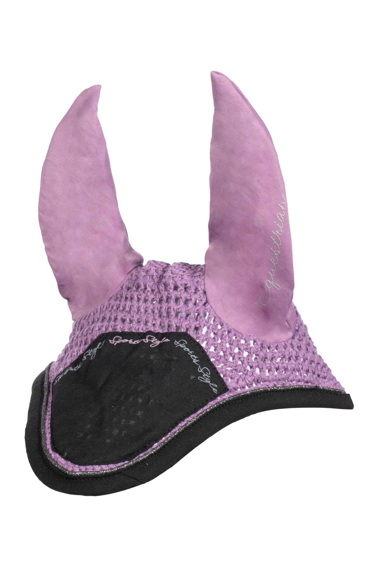 Bonnet anti-mouches pour poneys et chevaux HKM Harbour Island rose lilas