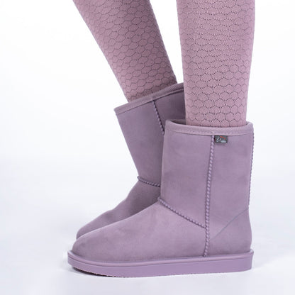 Boots fourrées et imperméables pour enfants et adultes HKM Davos mauve