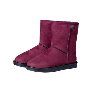 Boots fourrées et imperméables pour enfants et adultes HKM Davos bordeaux