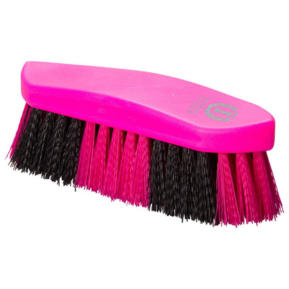 Brosse dure bicolore pour shetlands, poneys et chevaux Imperial Riding Dandy fuchsia